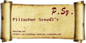 Pilischer Szevér névjegykártya
